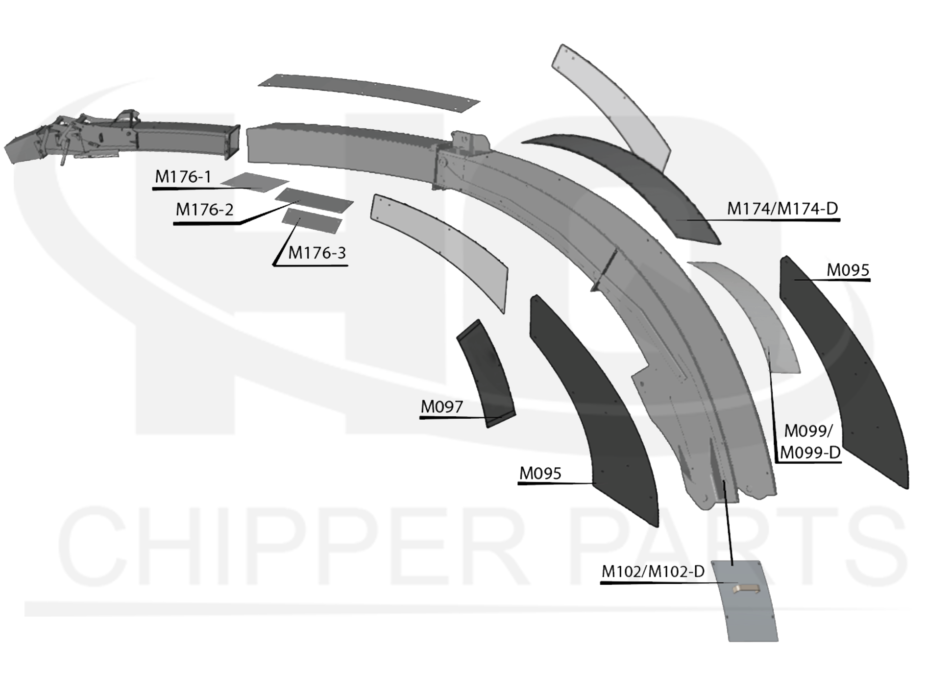 DISCHARGE TUBE PARTS (TYPE 1)