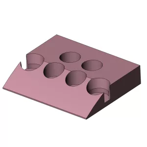 Top blade holder pezzolato