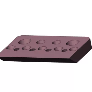 Bottom knife holder plate pezzolato