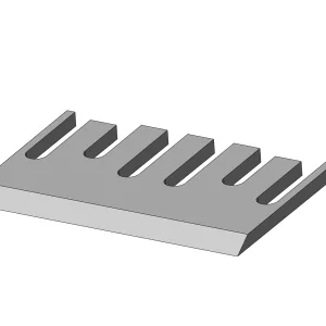 Pezzolato chipper knife 318x202x16 mm – durable, sharp, and built for professional wood chipping.